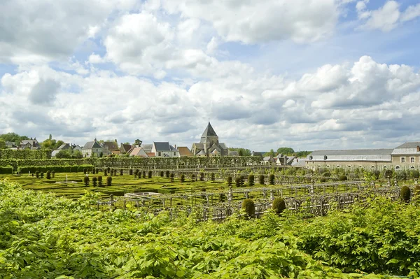 Villandry chateau and its garden, Loire Valley, France — Stock Photo, Image