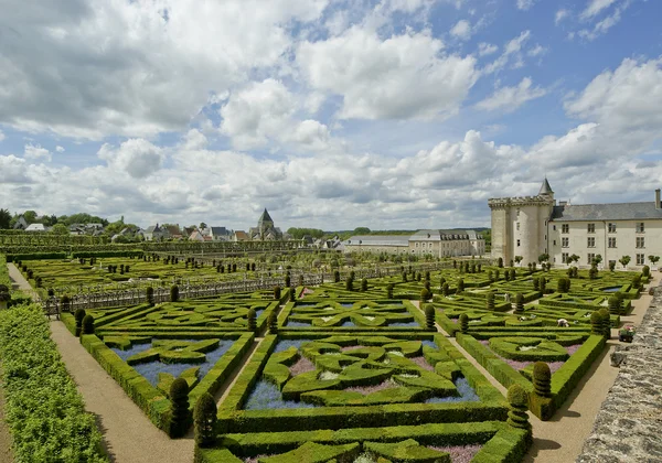Castello di Villandry e il suo giardino, Valle della Loira, Francia — Foto Stock