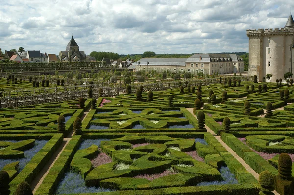 Villandry chateau ve Bahçesi, loire valley, Fransa — Stok fotoğraf