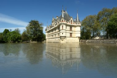 Chateau azay-le-rideau (1515 1527 için inşa edilmiş), Fransa