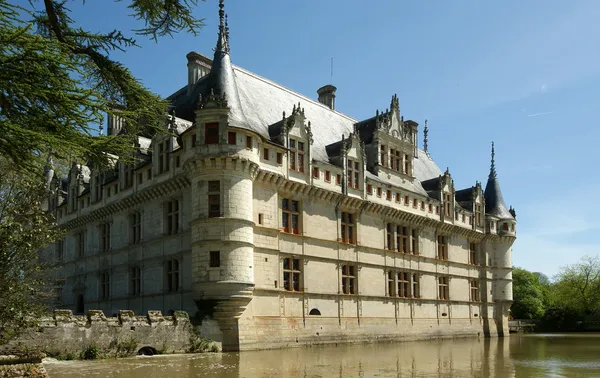 Chateau azay-le-rideau (1515 1527 için inşa edilmiş), Fransa — Stok fotoğraf