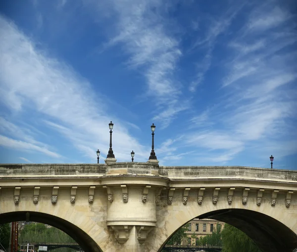 Paris, France. Bridge over the River Seine — Stock Photo, Image