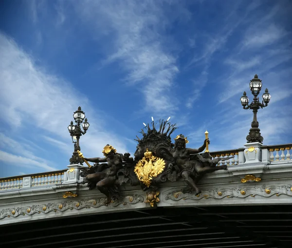 Alexander III Köprüsü-paris, Fransa — Stok fotoğraf