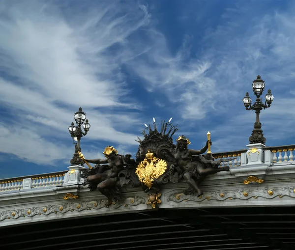 Aleksander iii most Paryż, Francja — Zdjęcie stockowe
