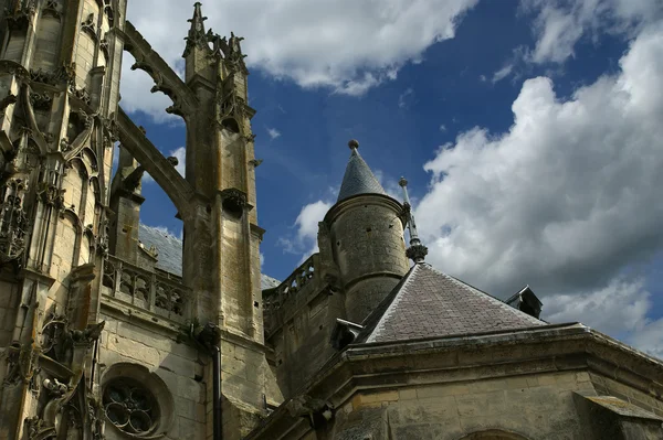 Katedrála (notre dame) senlis, oise, Picardie, Francie — Stock fotografie