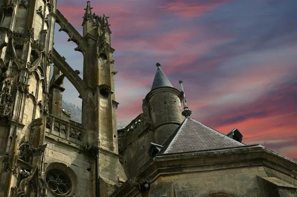 Catedral (Notre Dame) de Senlis, Oise, Picardia, França — Fotografia de Stock