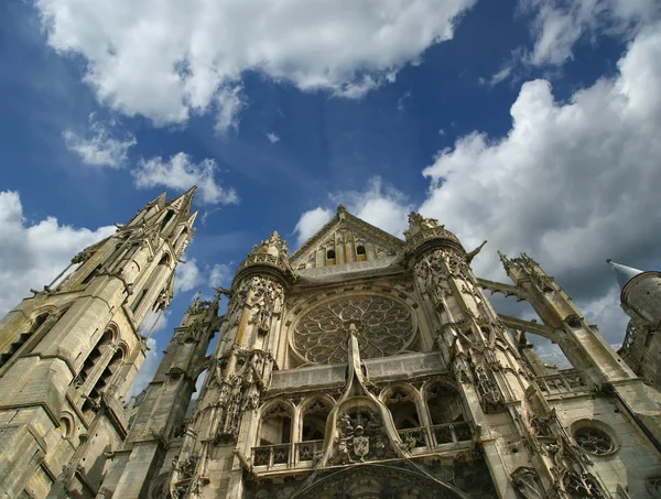 Katedrali (notre dame)-senlis, oise, picardy, Fransa Telifsiz Stok Fotoğraflar