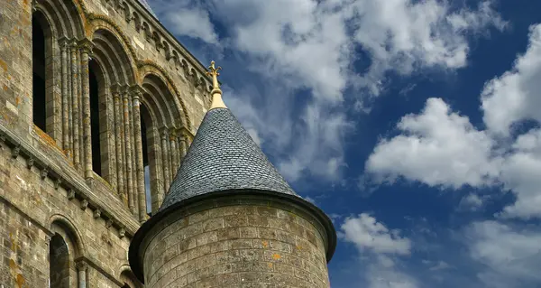 Mont Saint-Michel, Νορμανδία, Γαλλία — Φωτογραφία Αρχείου