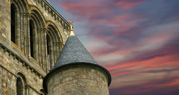 Mont Saint-Michel, Νορμανδία, Γαλλία — Φωτογραφία Αρχείου