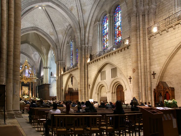 圣莫里斯大教堂，在法国昂热 — 图库照片