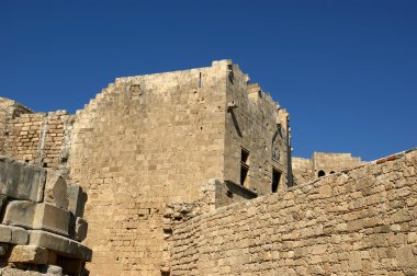 linods Akropol'de rhodos antik Arkeolojik Sit, Yunanistan