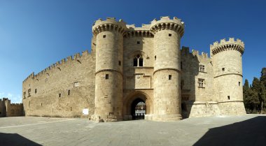 Rhodes Medieval Knights Castle (Palace), Greece clipart