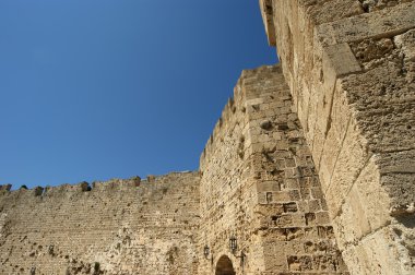 Ortaçağ surları rhodes Town, Yunanistan