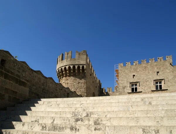 Rhodes Medieval Knights Castle (Palace), Greece — Stock Photo, Image