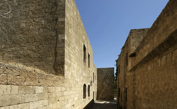Medieval Avenue of the Knights, Rhodes Citadel , Greece — Stock Photo, Image