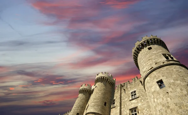 Château des Chevaliers Médiévales de Rhodes (Palais), Grèce — Photo