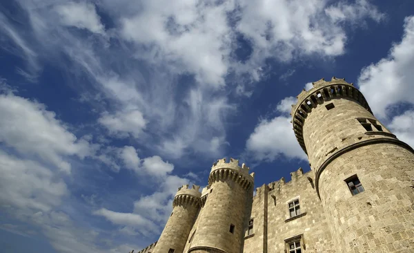 Rhodos medeltida riddare castle (palatset), Grekland — Stockfoto