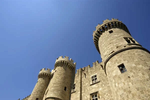 Rhodes Medieval Knights Castle (Palace), Greece — Stock Photo, Image