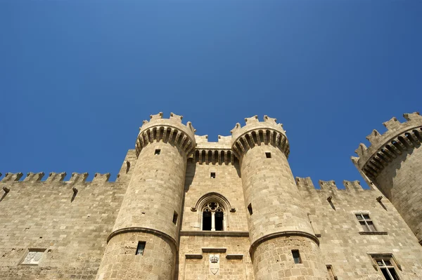 Rhodos medeltida riddare castle (palatset), Grekland — Stockfoto