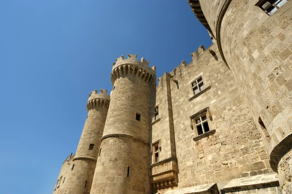 Rhodes Medieval Knights Castle (Palace), Greece — Stock Photo, Image