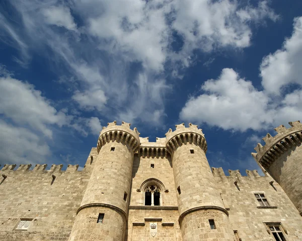 Rhodes Medieval Knights Castle (Istana), Yunani — Stok Foto