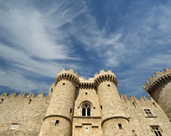 Rhodes Medieval Knights Castle (Palace), Greece — Stock Photo, Image