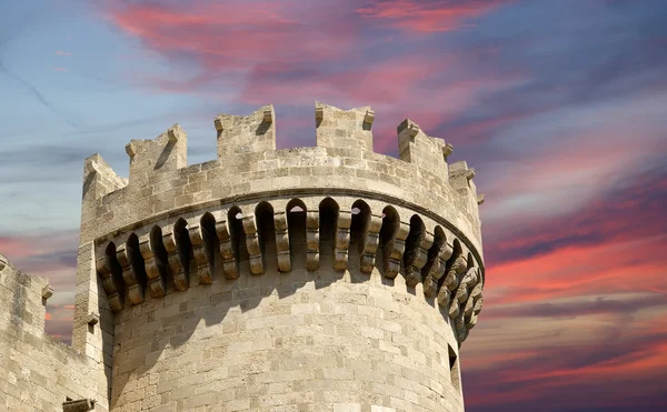 Rhodes Medieval Knights Castle (Palace), Greece — Stock Photo, Image