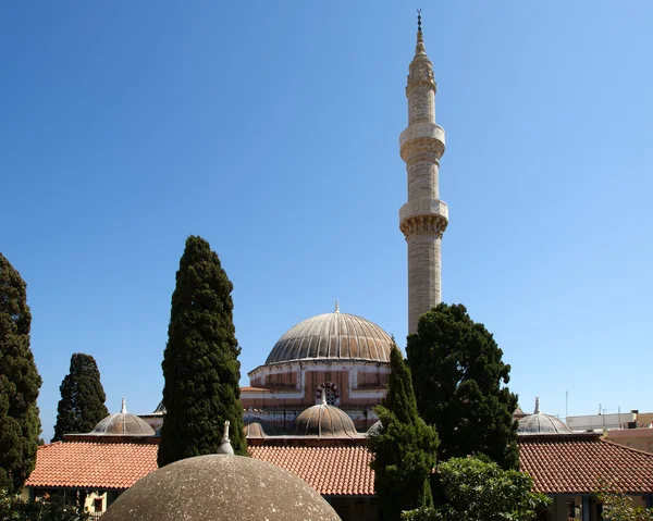 Mešita ve starém městě, rhodes, Řecko — Stock fotografie