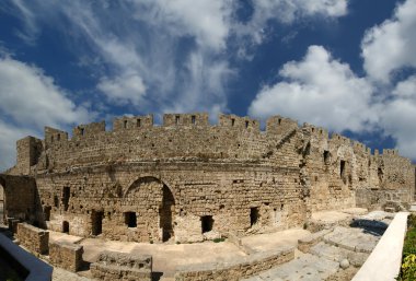 Ortaçağ surları rhodes Town, Yunanistan