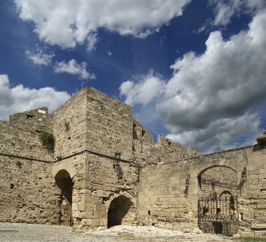 Ortaçağ surları rhodes Town, Yunanistan