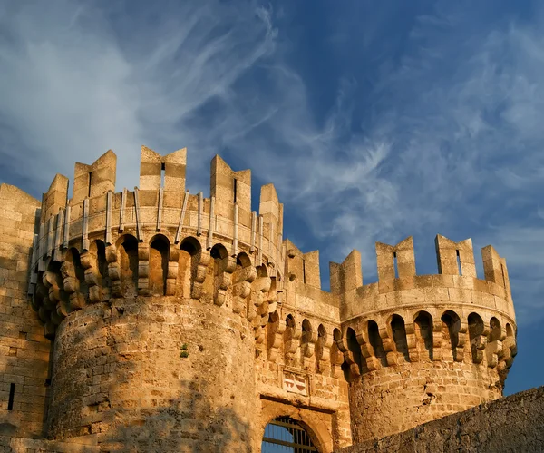 Замок Родес Средневековый (Дворец), Греция — стоковое фото