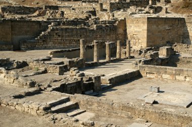 Antik kalıntıları Kamiros, Rhodes - Yunanistan