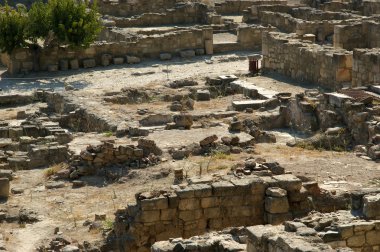 Antik kalıntıları Kamiros, Rhodes - Yunanistan