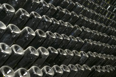 şarap şişeleri perspektif