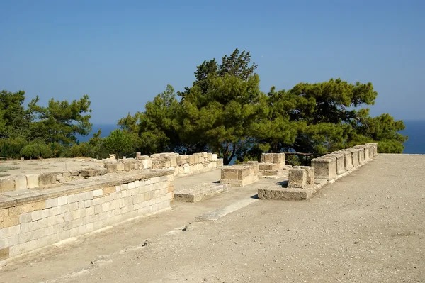 Ősi romjai Kamiros, Rhodes - Görögország — Stock Fotó