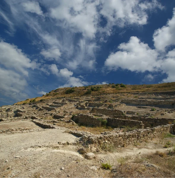 Antike Ruinen von Kamiros, Rhodos - Griechenland — Stockfoto