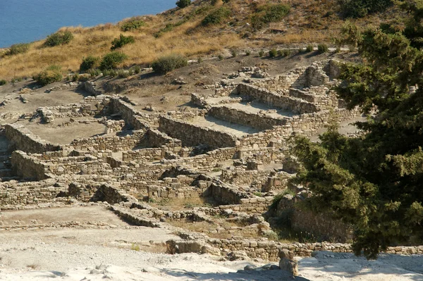 Стародавні руїни Kamiros, Родос - Греція — стокове фото