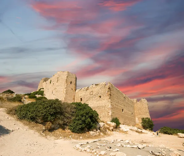 Castello medievale di Kritinia a Rodi Grecia, Dodecaneso — Foto Stock