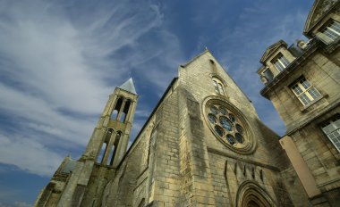 Fransa, senlis, picardy, oise---saint vincent Manastırı