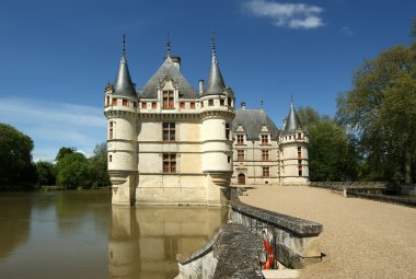 Chateau azay-le-rideau, loire, Fransa