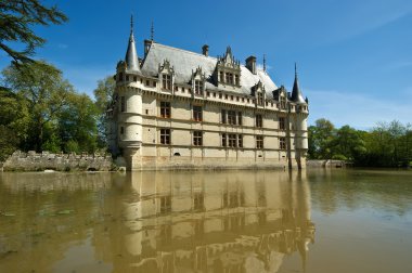 Chateau azay-le-rideau, loire, Fransa