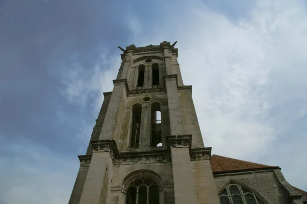 Cathedral (Notre Dame) i Senlis, Oise, Picardy, Frankrig - Stock-foto