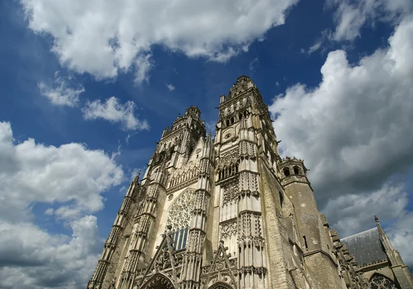 Catedral gótica de San Gatien — Foto de Stock