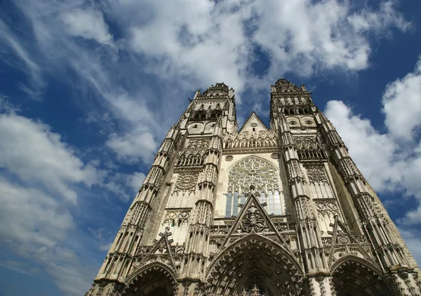 Gotiska katedralen saint gatien — Stockfoto