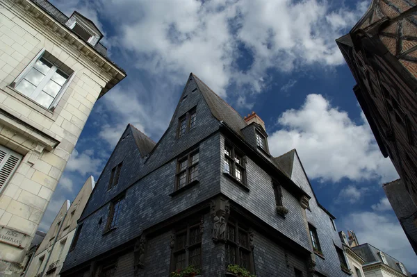 The medieval district of the city Tours, France — Stock Photo, Image