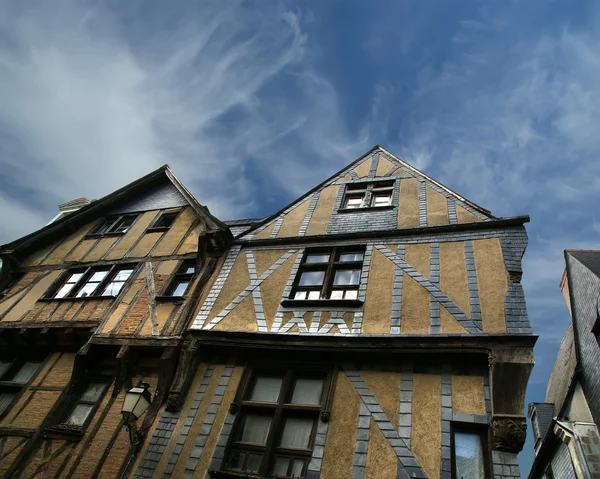 Das mittelalterliche viertel der stadtführungen, frankreich — Stockfoto