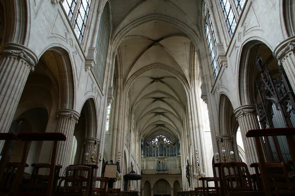 Interior Church of Saint-Germain-l'Auxerrois, Paris — Stock Photo, Image