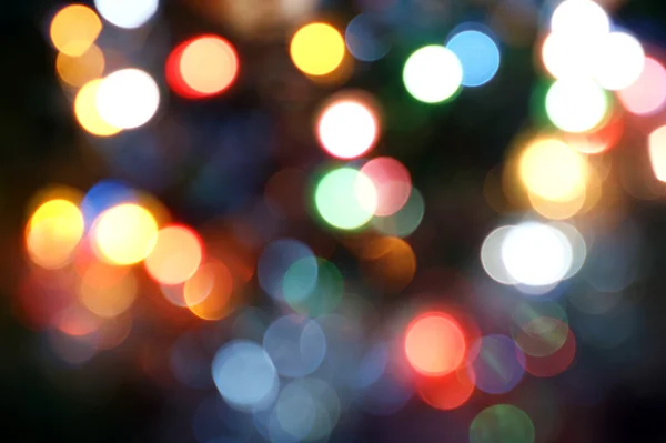 Magical Lights. Blurry pattern of colorful decoration lights — Stock Photo, Image