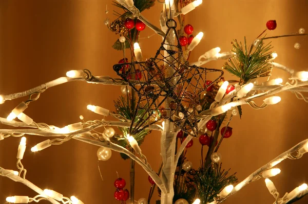 Ghirlanda elettrica Natale incandescente — Foto Stock