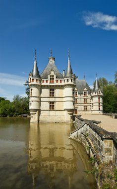 Chateau azay-le-rideau, loire, Fransa